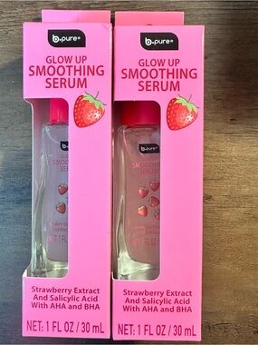 B Pure Glow Up Soothing Serum With Strawberry Extract & Salicylic Acid 2pk NEW